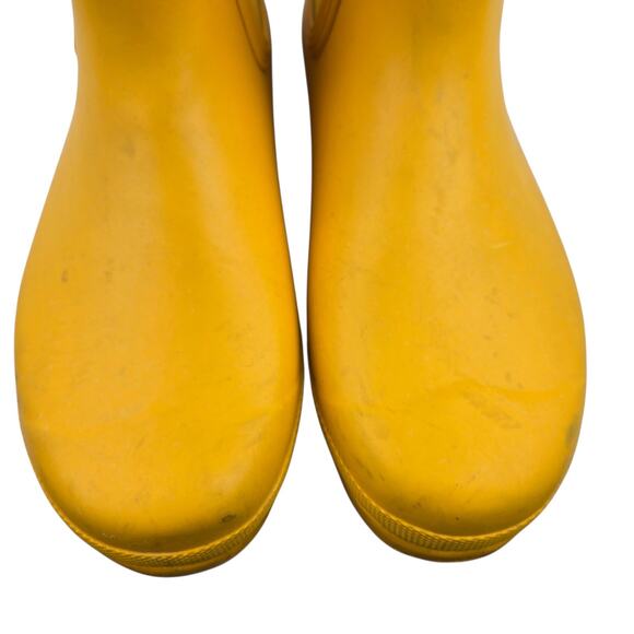 Hunter Ankle Rain Boots Womens 7 Original Chelsea Yellow Logo Gorpcore Dopamine - Picture 5 of 12